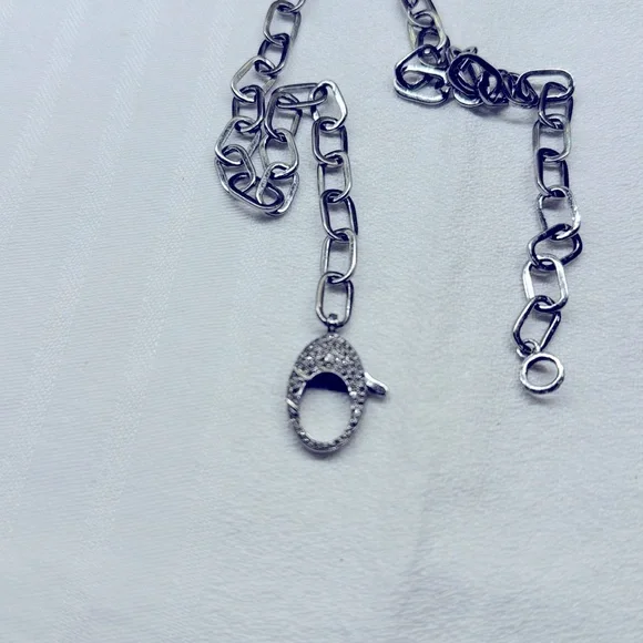 The Woods silver and diamond necklace - Picture 2 of 2